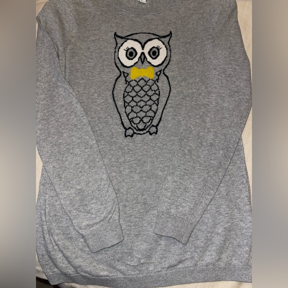 Gray Owl Sweater - Picture 5 of 5